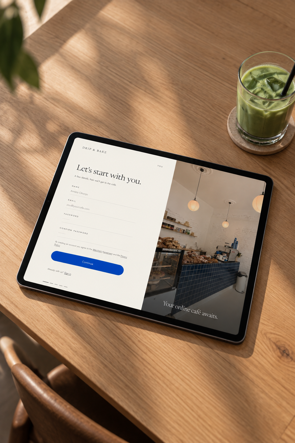 iPad onboarding